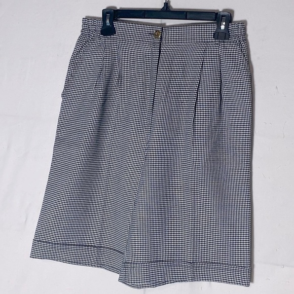 Vintage Authentic Clothing Company Houndstooth High Rise Wide Leg Cutlottes S - Picture 13 of 13